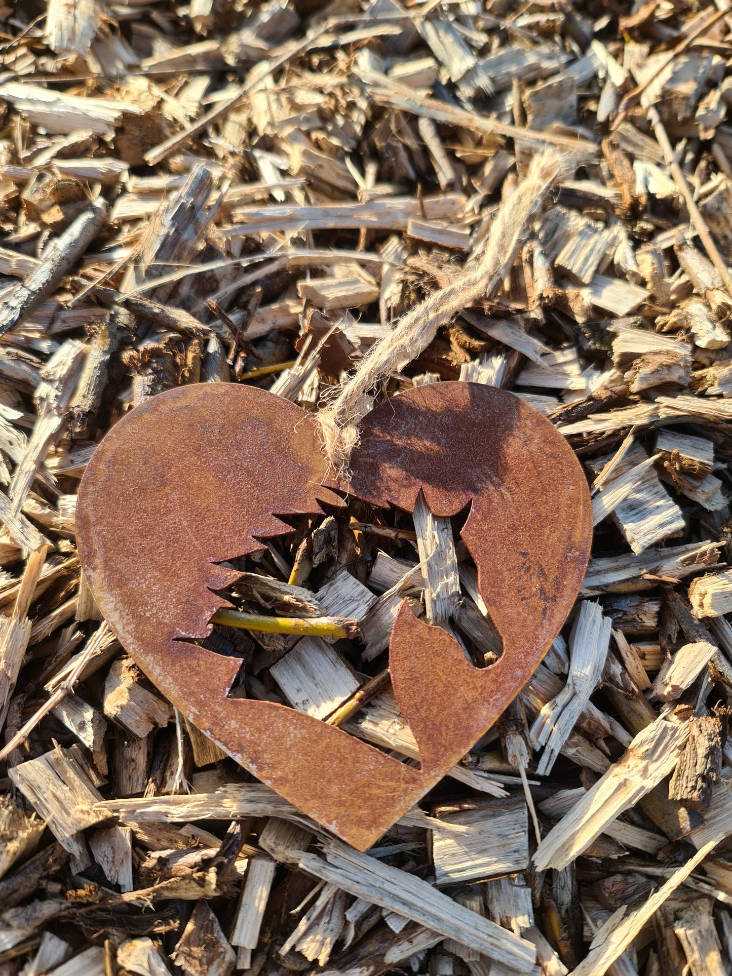 Horse Equestrian Pet Memorial Rustic Hanging Love Heart Plaque