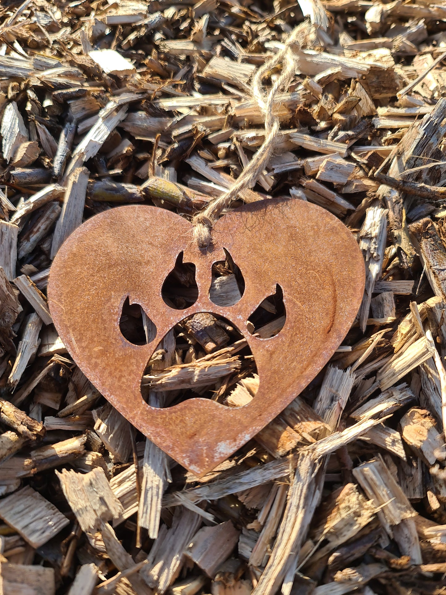 Cat Pet Memorial Rustic Hanging Love Heart Plaque Kitten Ornament