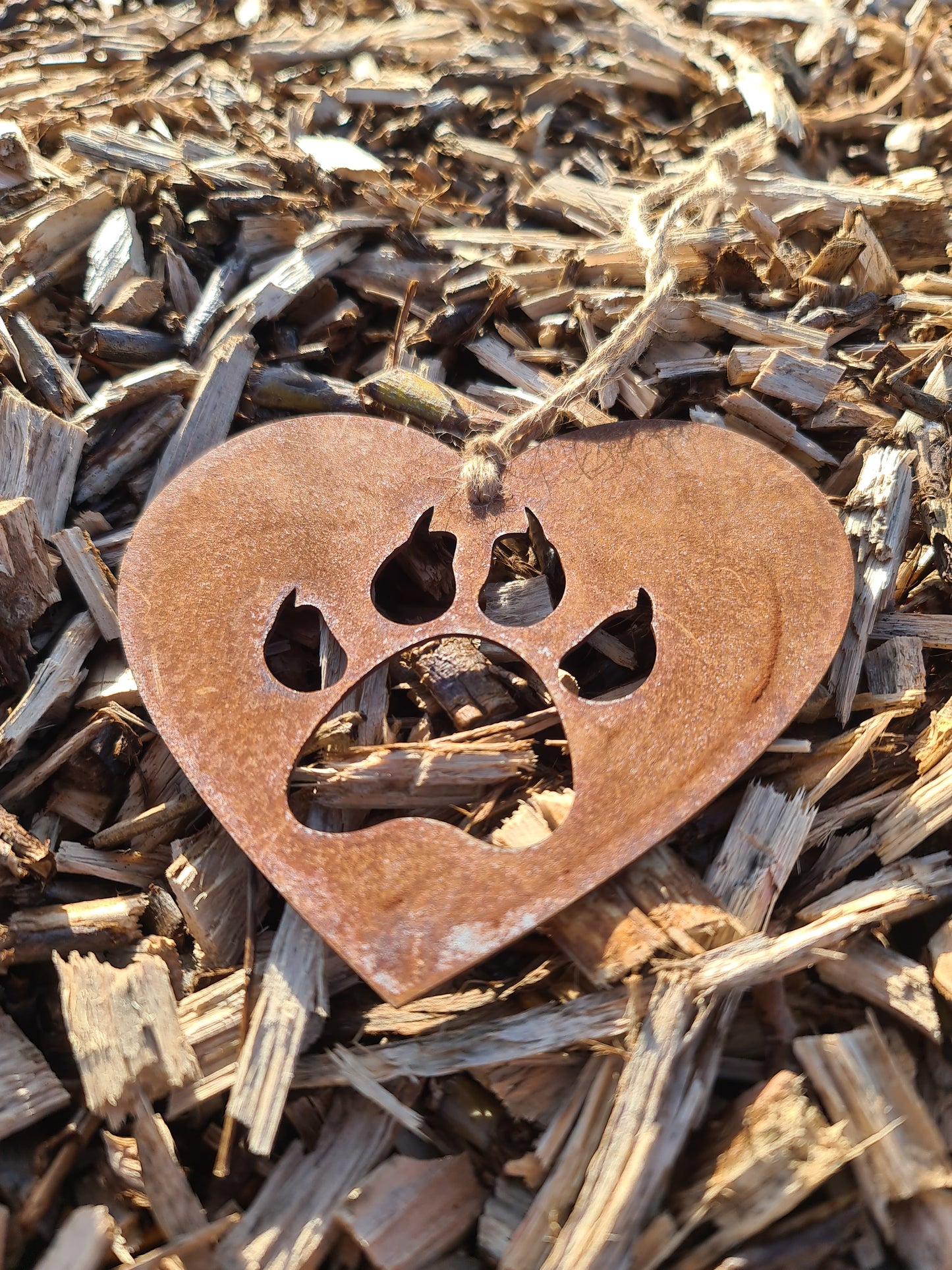 Cat Pet Memorial Rustic Hanging Love Heart Plaque Kitten Ornament