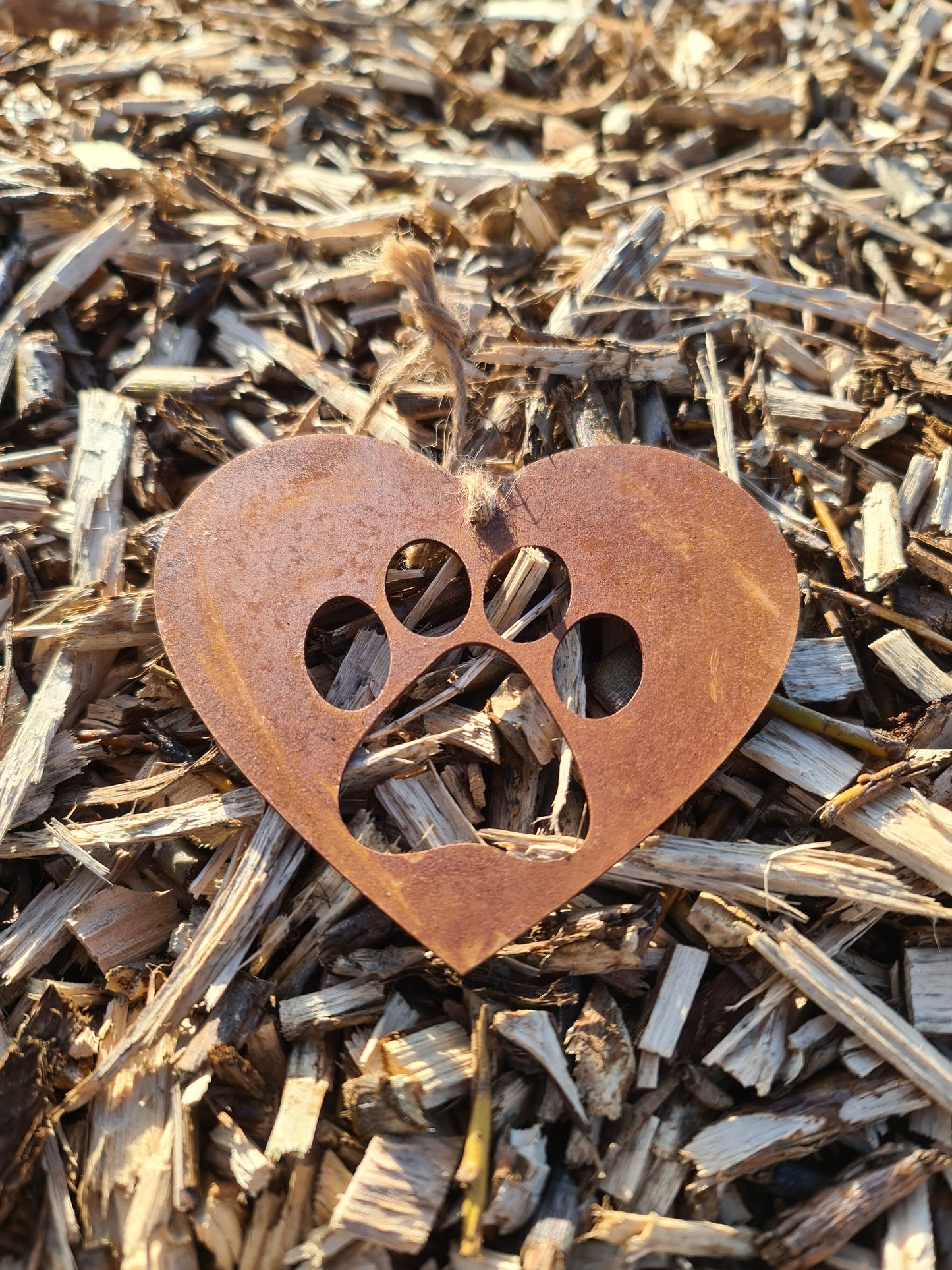 Dog Pet Memorial Rustic Hanging Love Heart Plaque Puppy Ornament