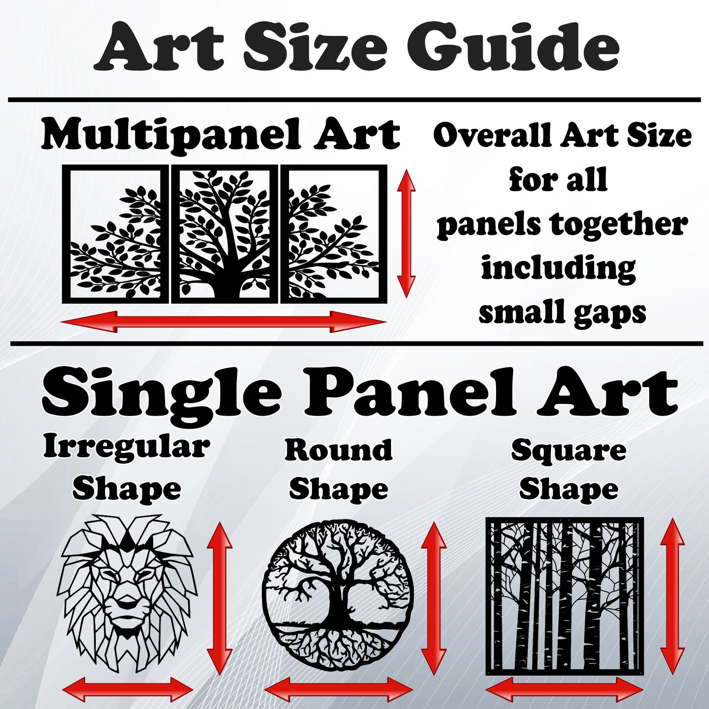 Tree Silhouette Triptych Metal Hanging Wall Art: Contemporary Tree of Life Decor Set