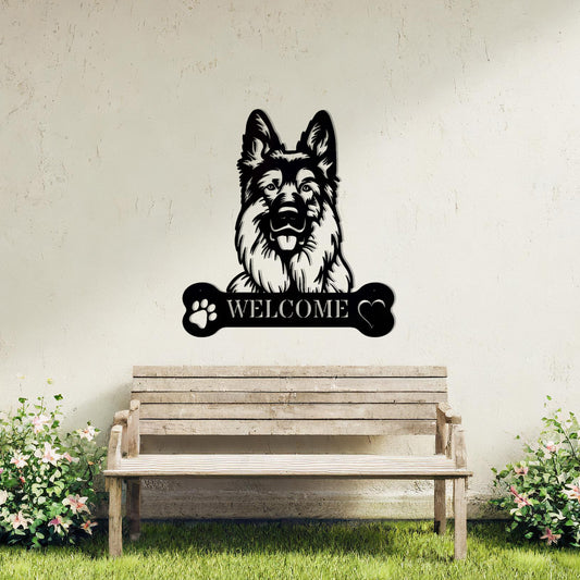 German Shepherd Metal Sign - Dog Wall Art - Perfect Gift for Dog