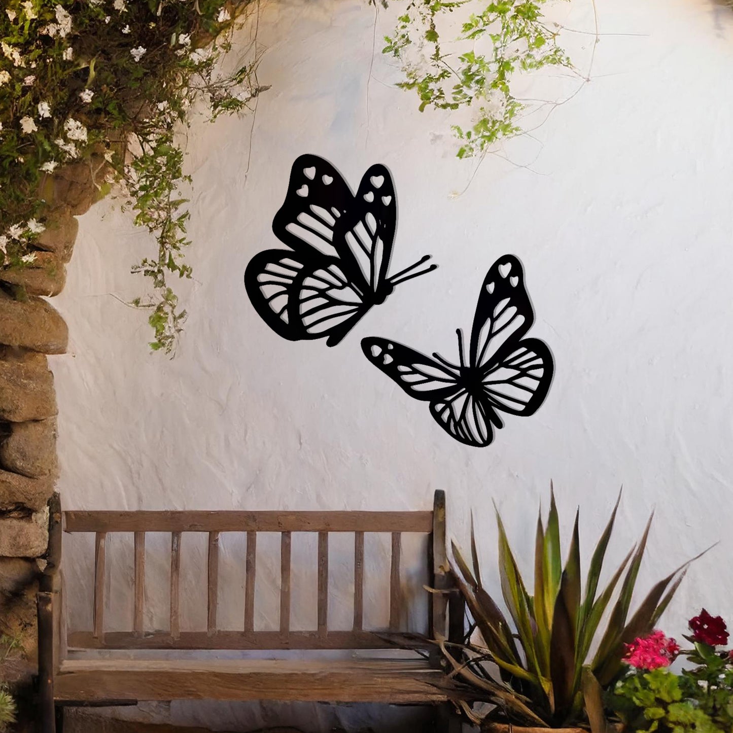 Elegant Metal Butterfly Wall Art - Perfect Outdoor Garden Gift and Decor