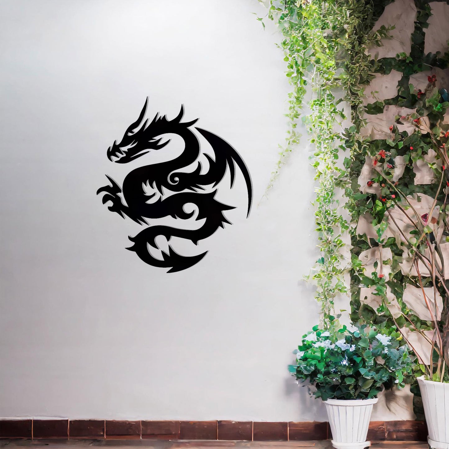 Fierce Dragon Metal Wall Art - Bold Decor Gift for Fantasy Enthusiasts