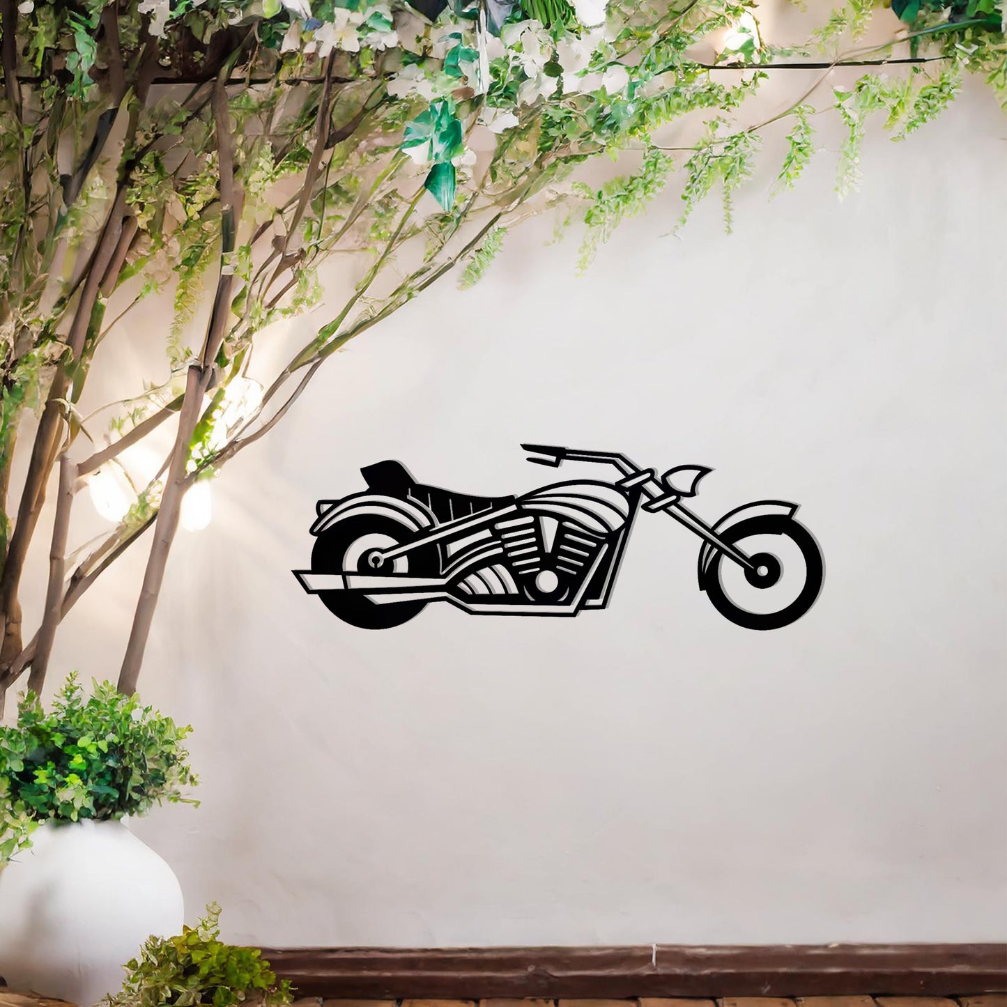 Motorcycle Metal Wall Art - Perfect Gift for Bikers and Garage Decor