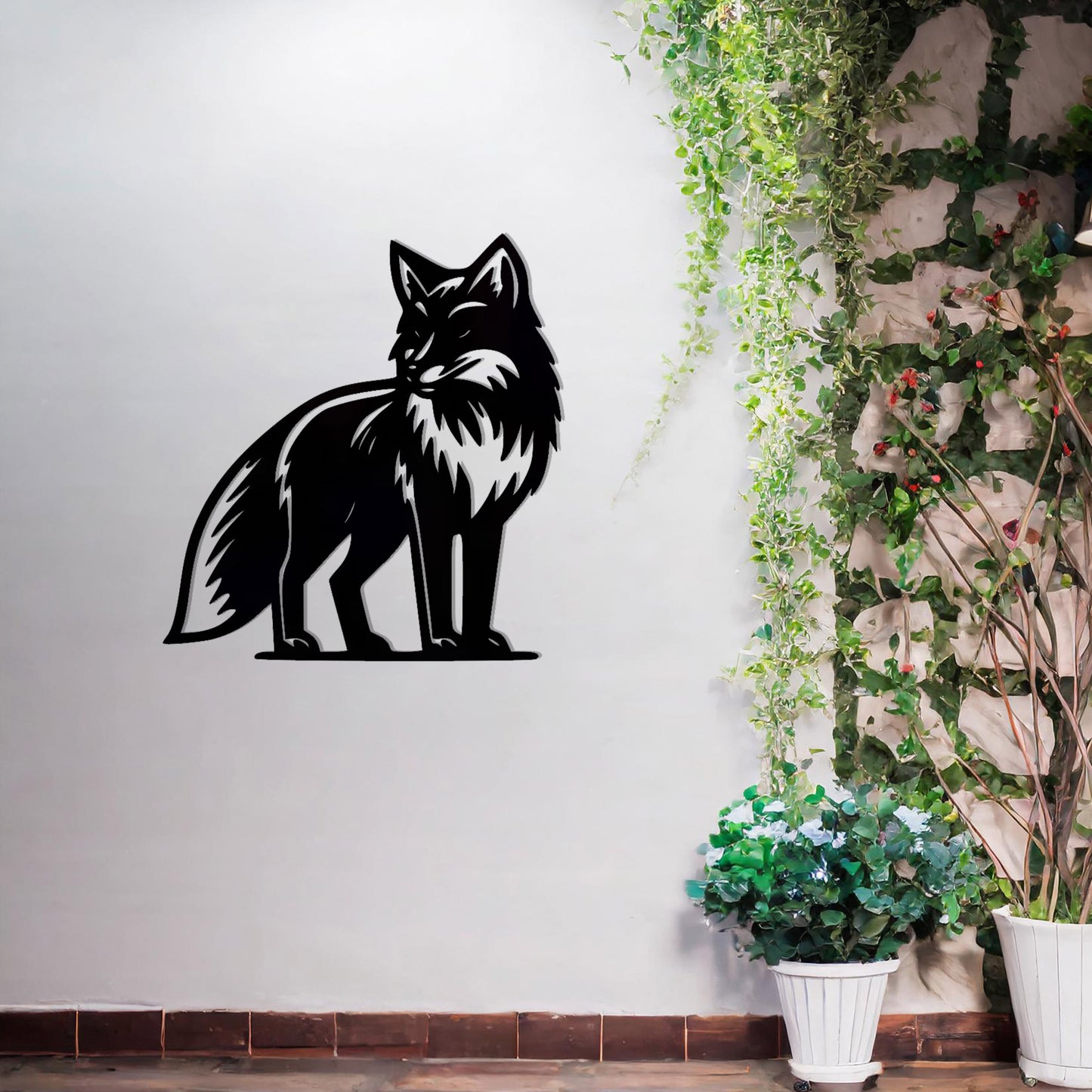 Regal Fox Metal Wall Art - Stunning Gift for Outdoor and Indoor Decor