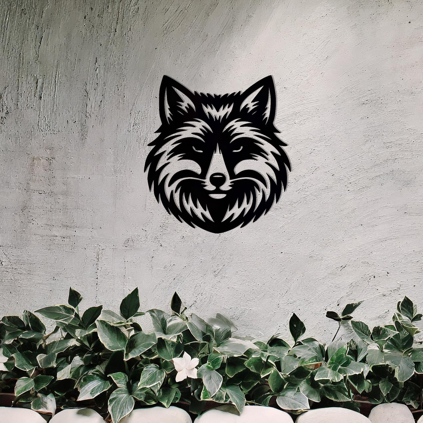 Wolf Head Metal Wall Art - Bold Garden Decor Gift for Wildlife