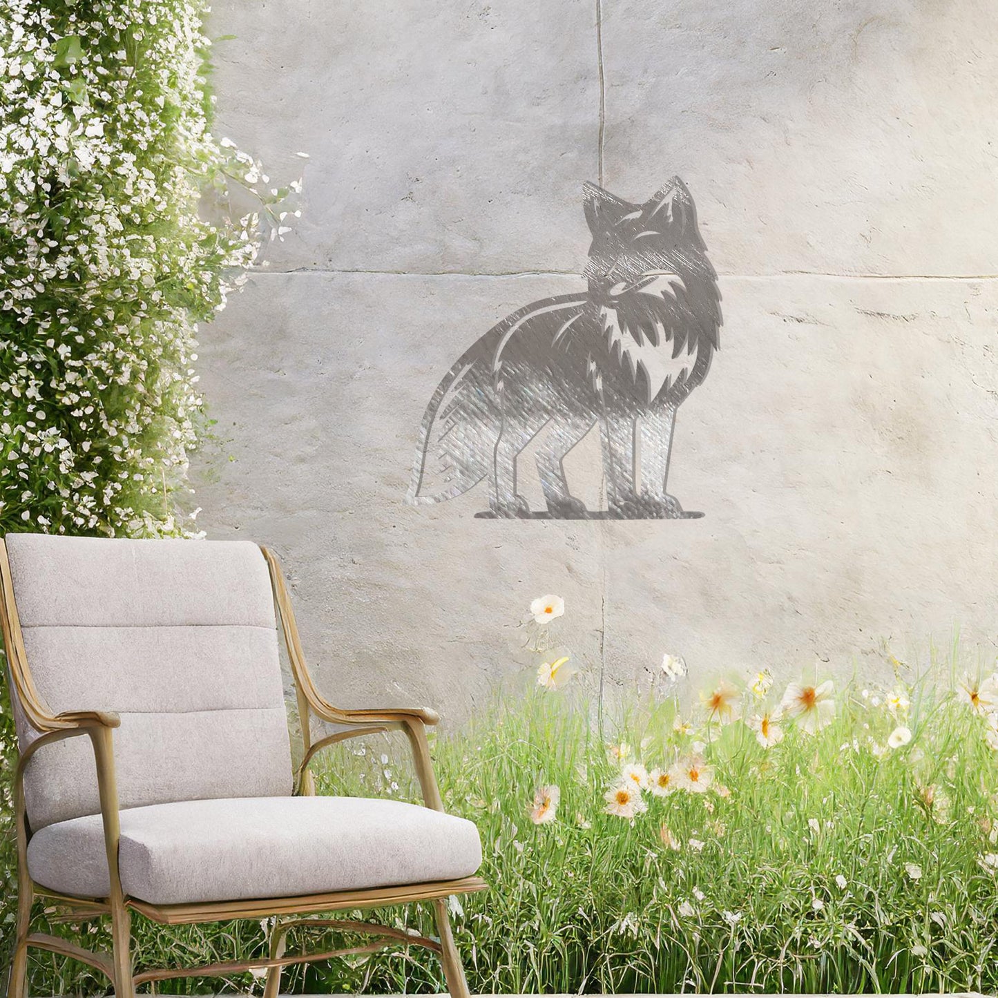 Regal Fox Metal Wall Art - Stunning Gift for Outdoor and Indoor Decor