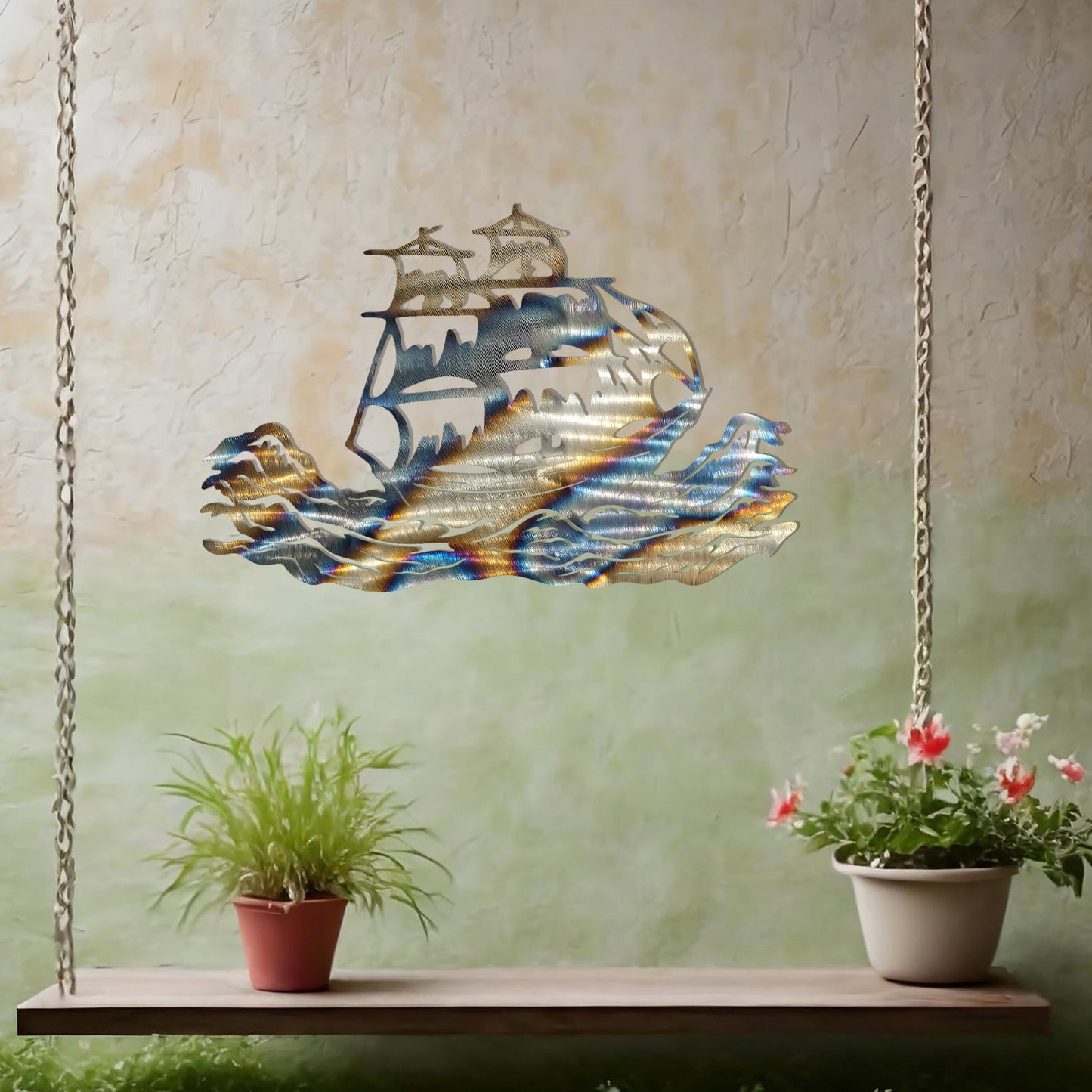 Majestic Sailing Ship Metal Wall Art - Ideal Nautical Gift and Home Decor