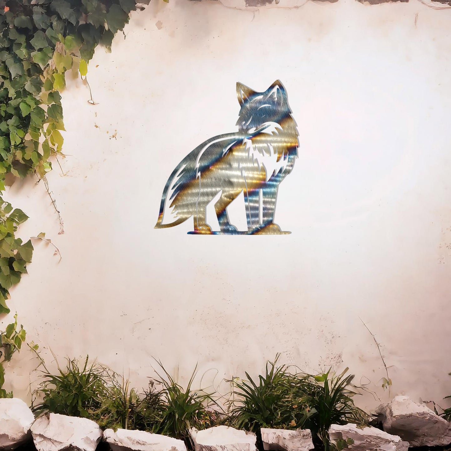 Regal Fox Metal Wall Art - Stunning Gift for Outdoor and Indoor Decor