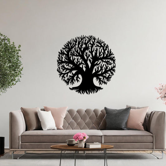 Metal Wall Art Tree of Life Modern Home Room Office Decor Wedding Gift