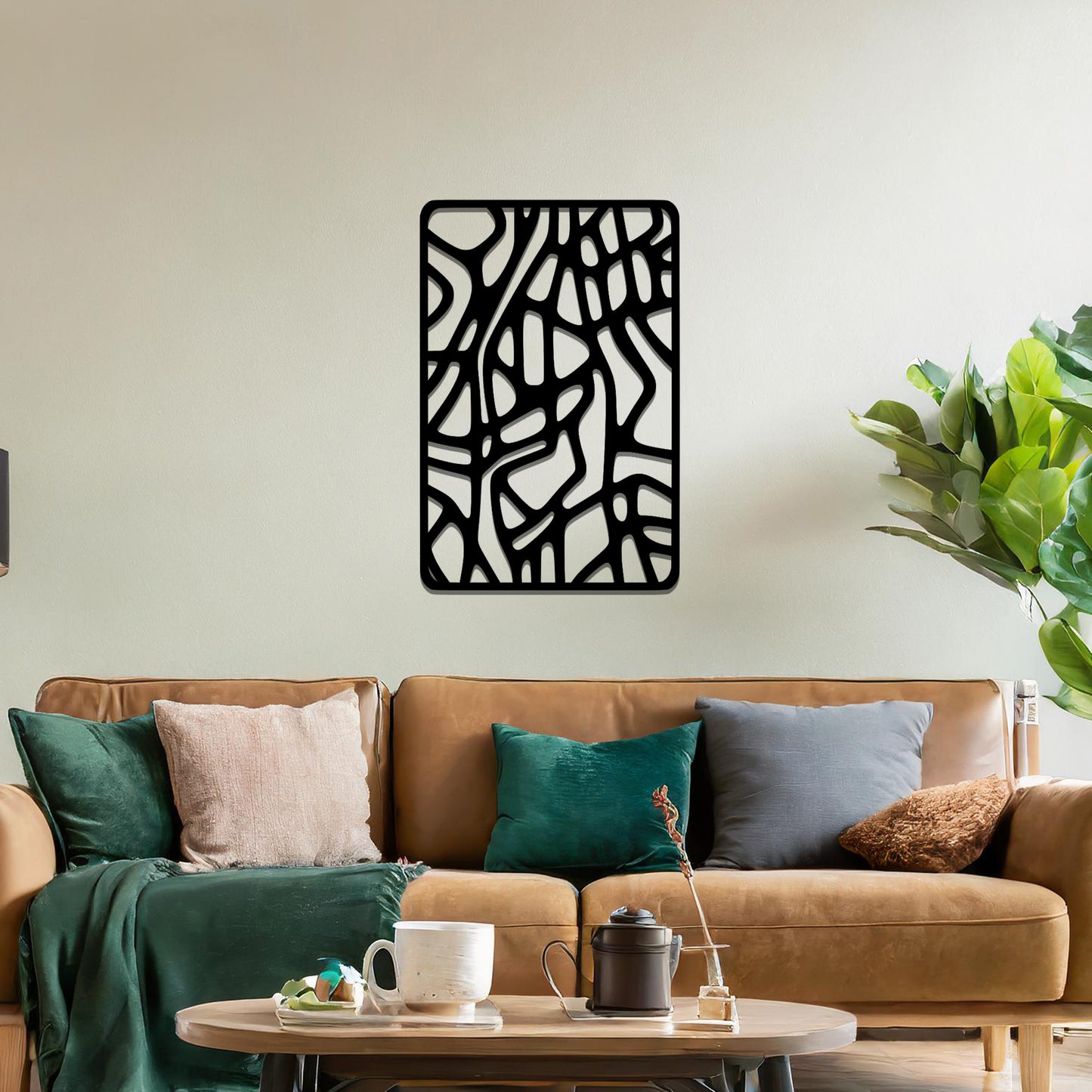 Abstract Rectangle Metal Wall Art: Geometric Aesthetic for Modern Decor