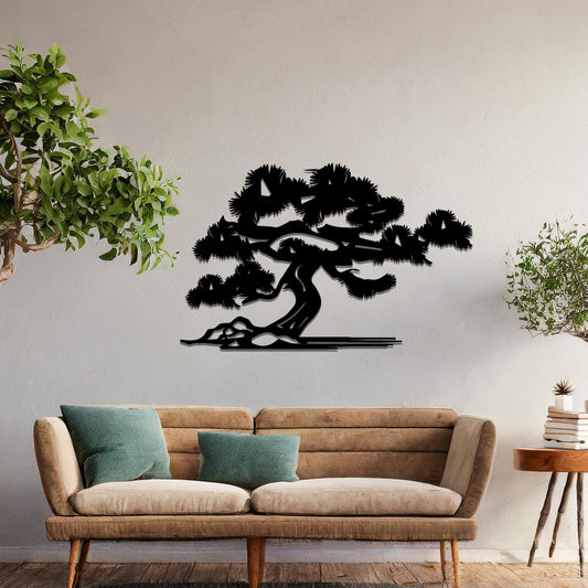 Amazing Conifer Tree Metal Wall Art Decor Steel Hanging Decoration