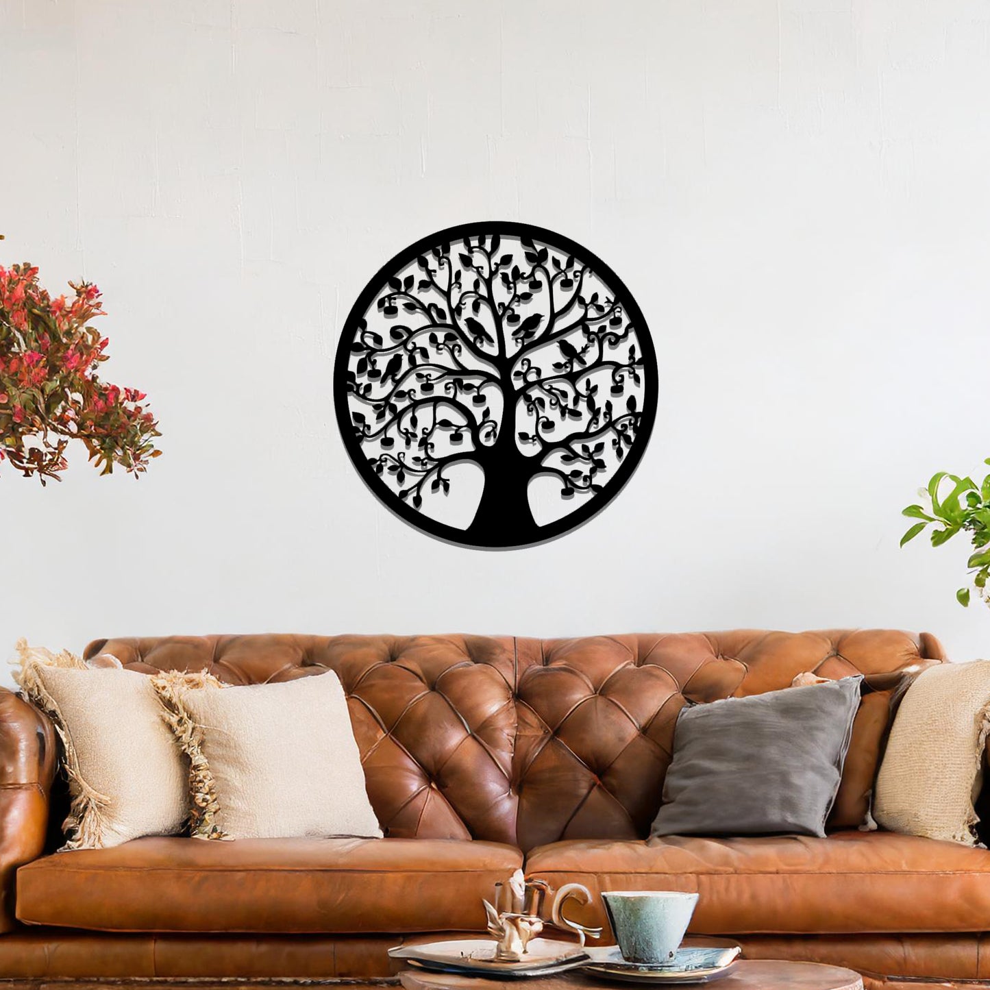 Metal Tree of Life Wall Art Hanging Modern Home Decoration Living Room Decor