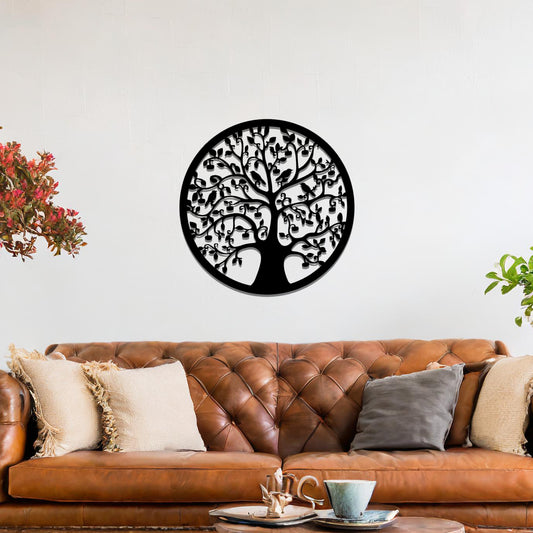 Metal Tree of Life Wall Art Hanging Modern Home Decoration Living Room Decor