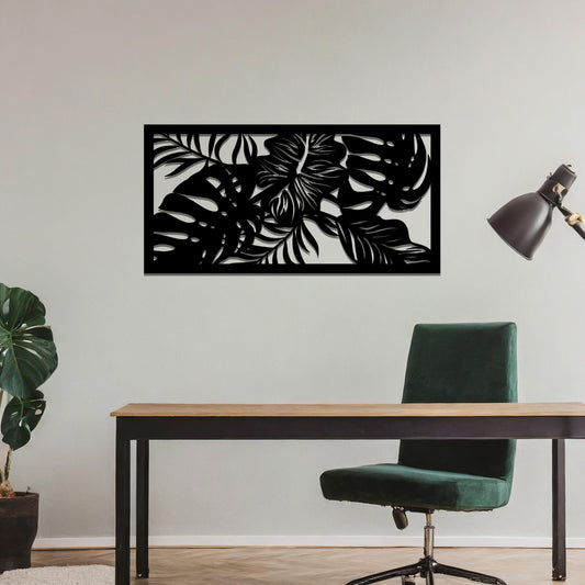 Leaves Wall Hanging Nature Themed Metal Wall Hanging for Living Room