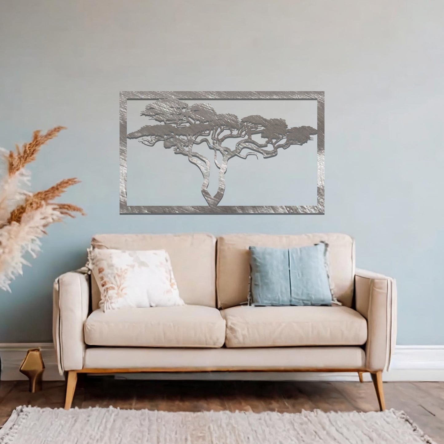 Metal African Tree Wall Art Contemporary Bedroom Hanging Bedroom Wall Art