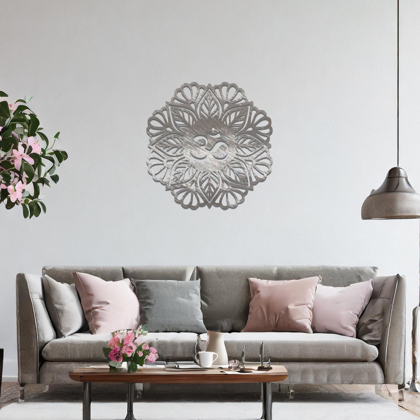 Metal Mandala Wall Art Hanging Contemporary Home Decoration Living Room Art