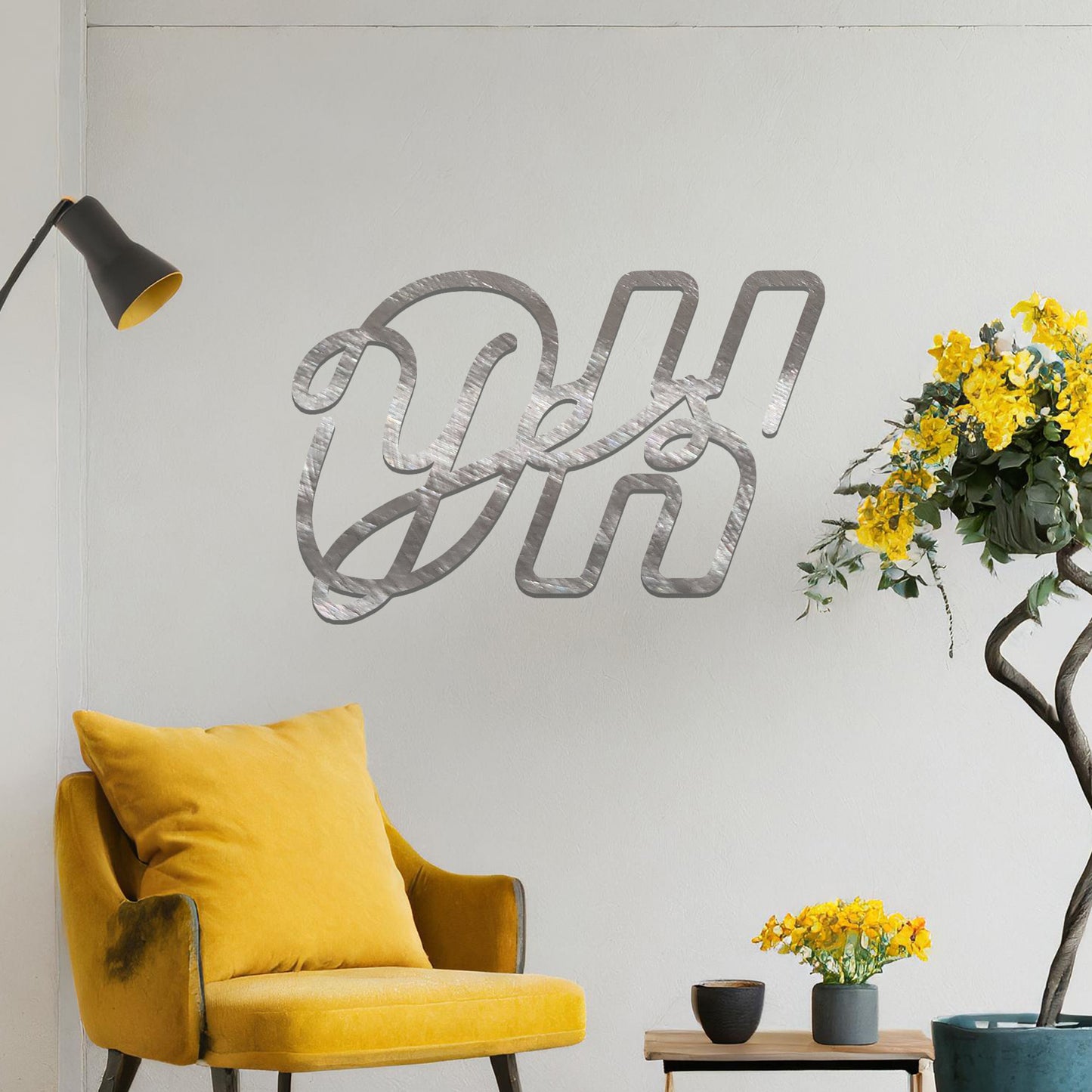 OH YES Metal Hanging Wall Art: Fun Modern Expression for Quirky Decor