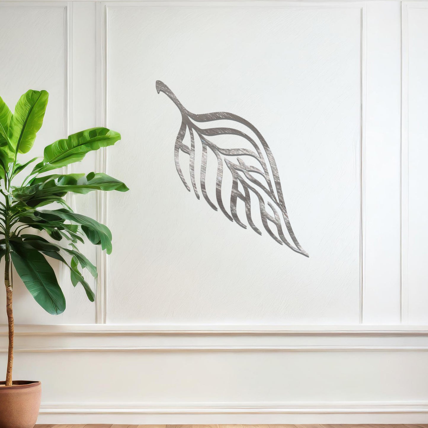 Metal Tropical Leaf Wall Art Hanging Modern Wall Art Living Room Wall Decor