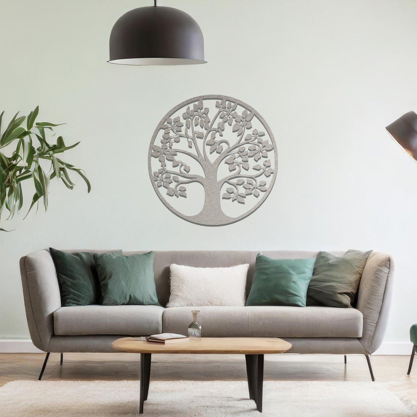 Metal Tree of Life Round Hanging Modern Wall art Home Room Decor Gift