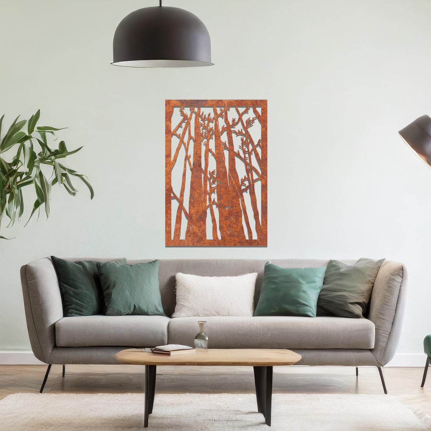 Metal Forest Wall Art Hanging Modern Home Decoration Living Room Wall Decor