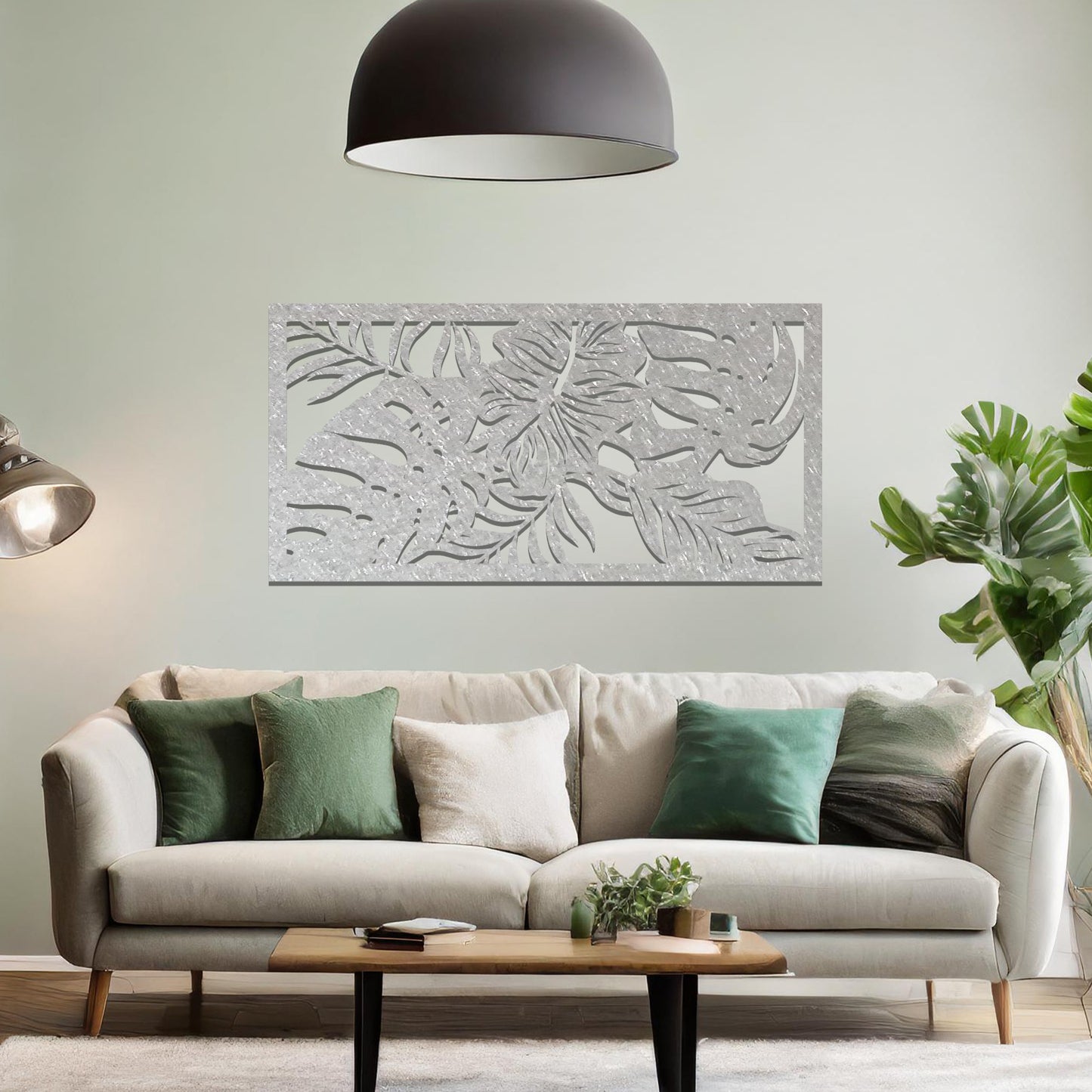 Leaves Wall Hanging Nature Themed Metal Wall Hanging for Living Room