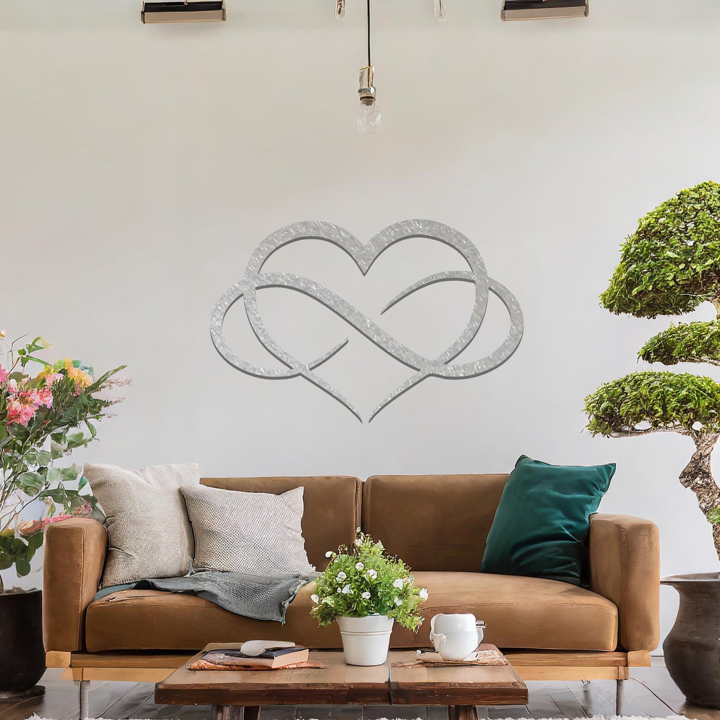 Amazing Infinity Heart Love Metal Wall Art, Interior Design Home Decor