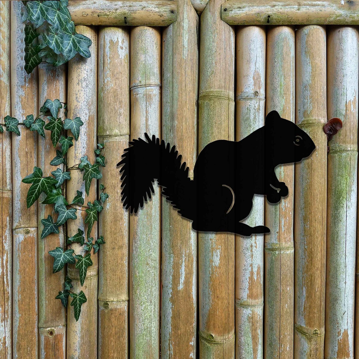 Rusty Metal Sitting Squirrel, Metal Garden Ornaments, Large Metal Art