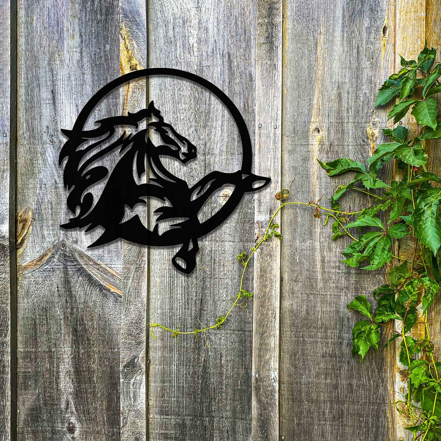 Metal Horse, Unique Horse Wall Art, Rusted Garden Art Garden Gift