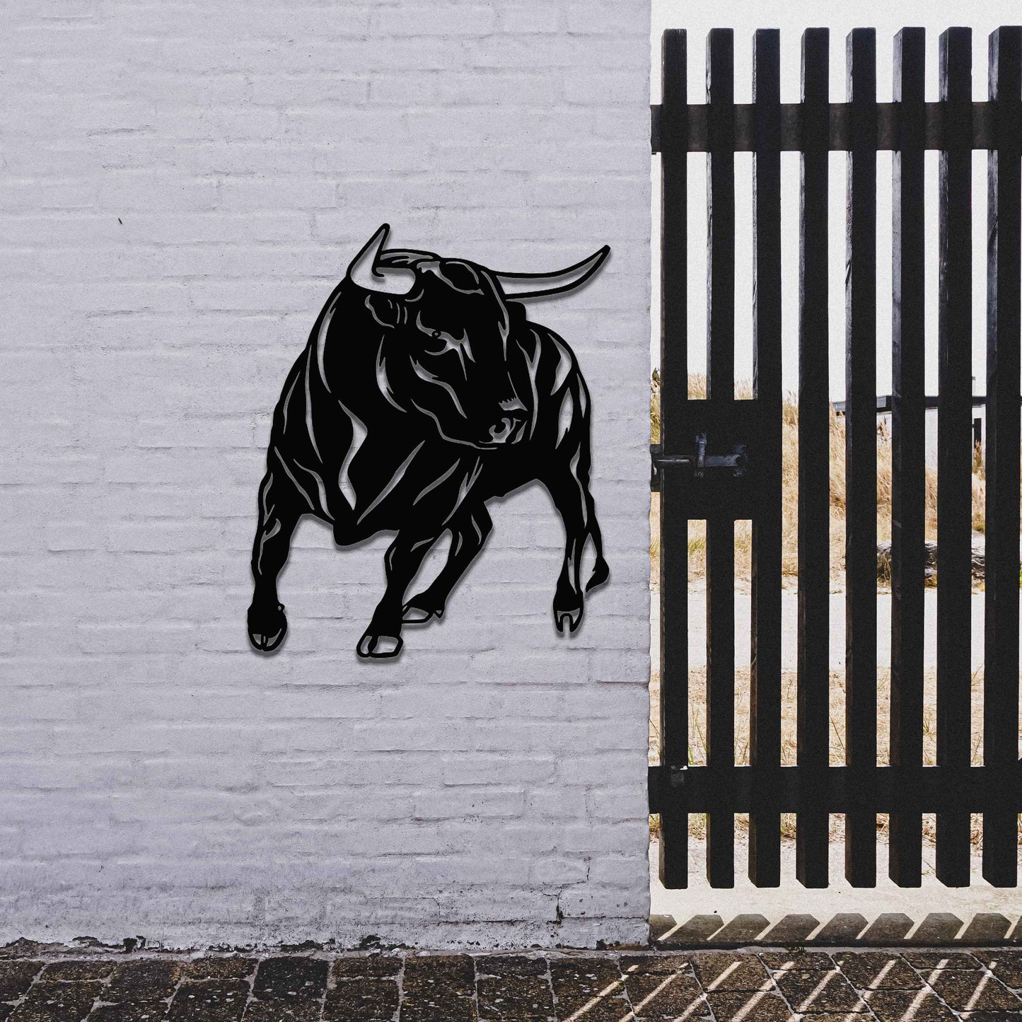 Metal Bull Wall Art, Large Metal Wall Art, Cowboy Wall Art