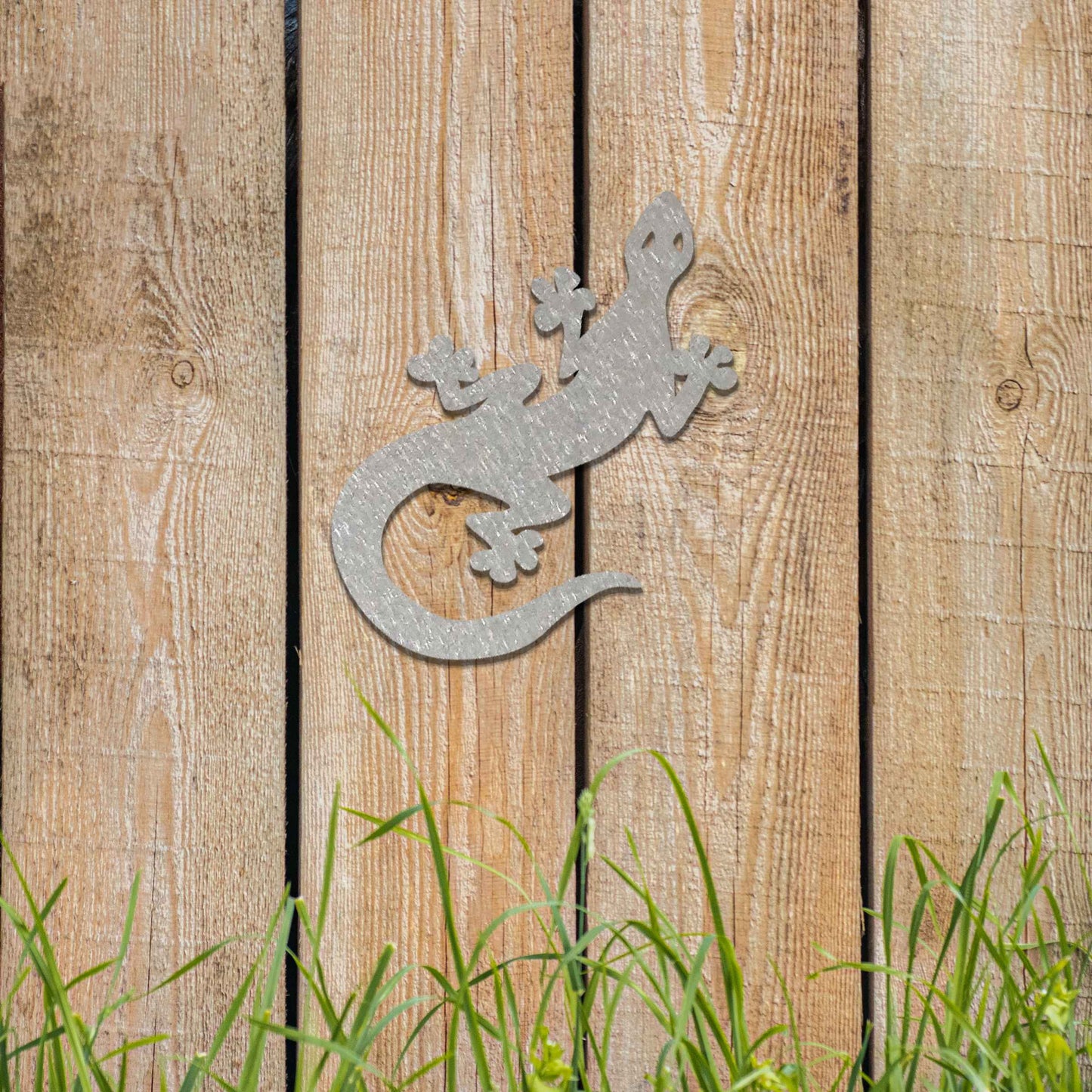 Rusty Metal Lizard Wall Decor, Unique Lizard Garden Wall Sculpture