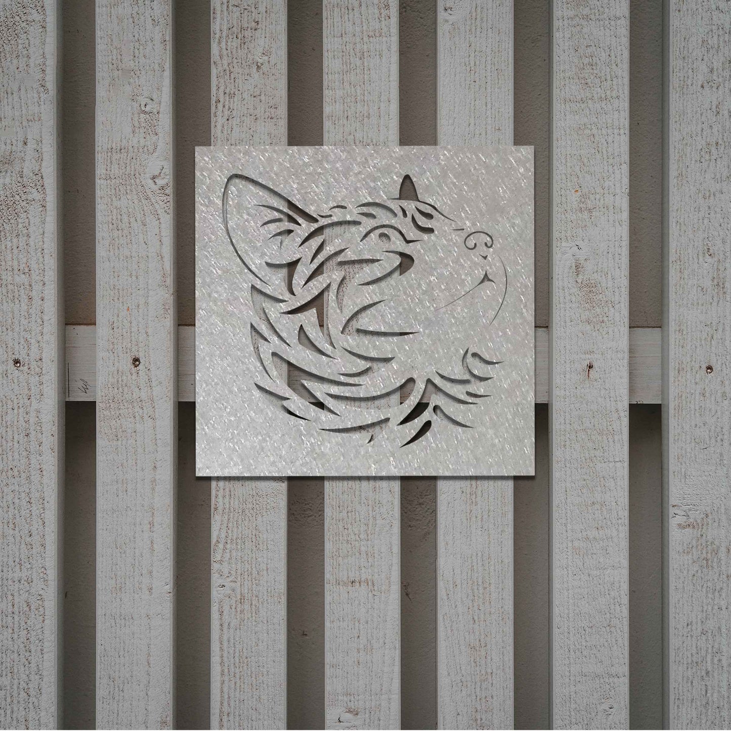 Metal Mandala Cat Portrait, Rustic Cat Wall Decor, Cat gift, Rusty Cat Gift