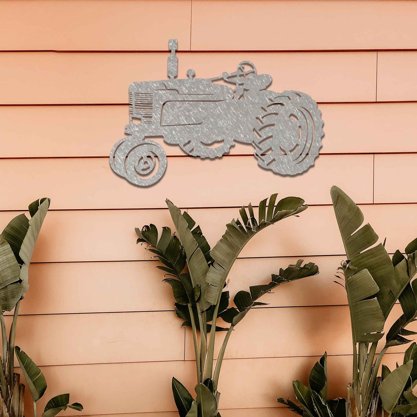 Metal Tractor Wall Decor, Rusty Farm Metal Tractor, Dad Tractor