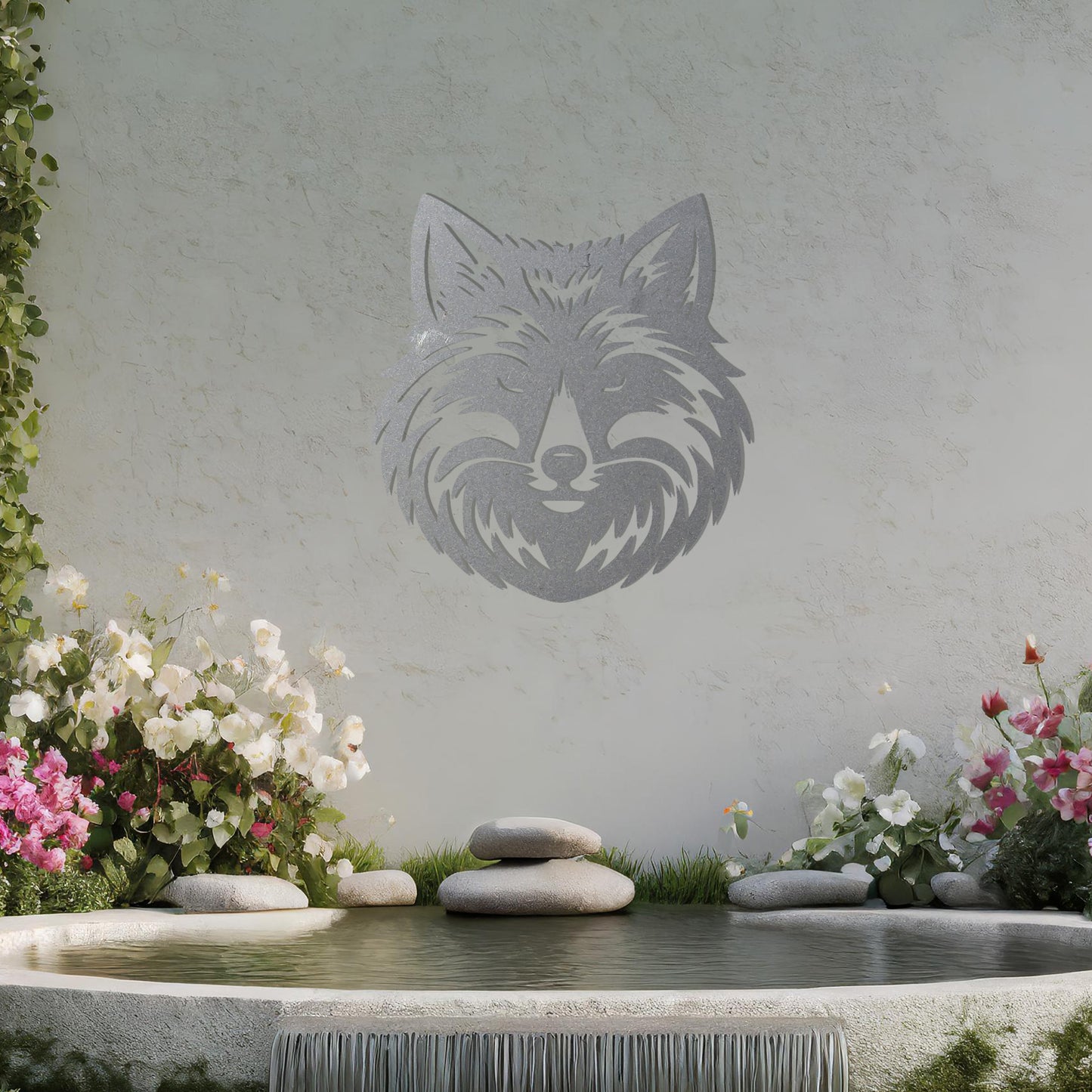 Wolf Head Metal Wall Art - Bold Garden Decor Gift for Wildlife