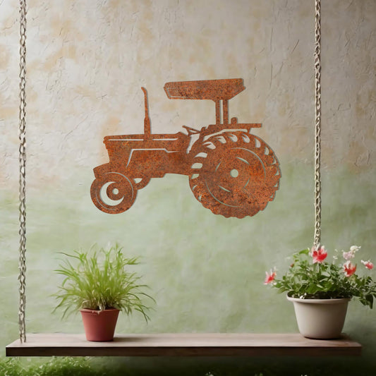 Classic Tractor Metal Wall Art - Ideal Gift for Farmers and Vintage Decor