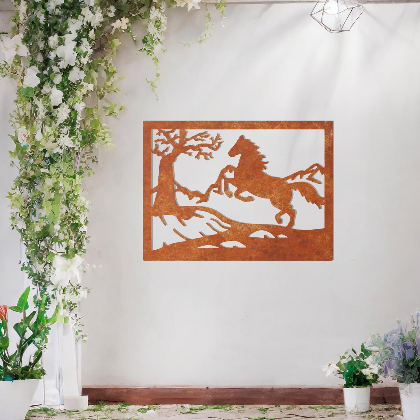 Majestic Horse Metal Wall Art, Perfect Gift for Equestrian and Rustic Decor