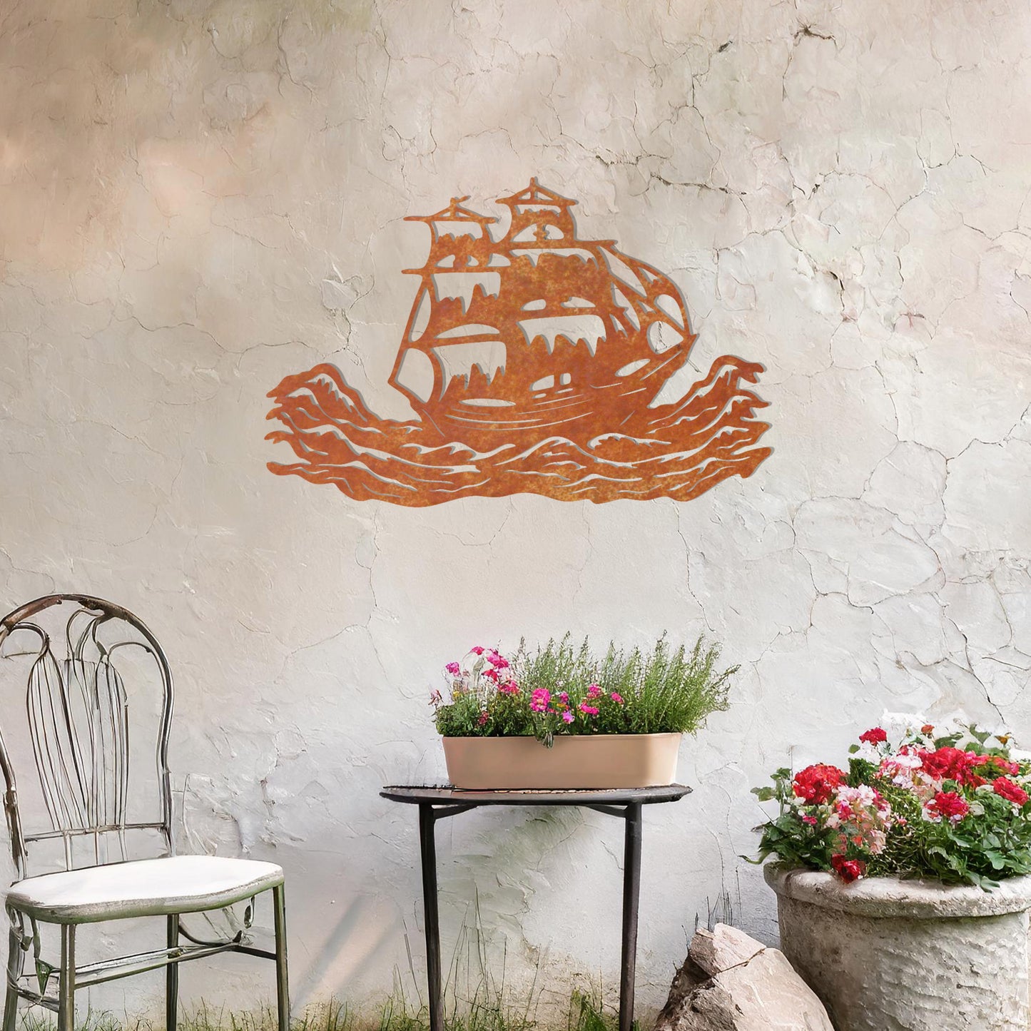 Majestic Sailing Ship Metal Wall Art - Ideal Nautical Gift and Home Decor