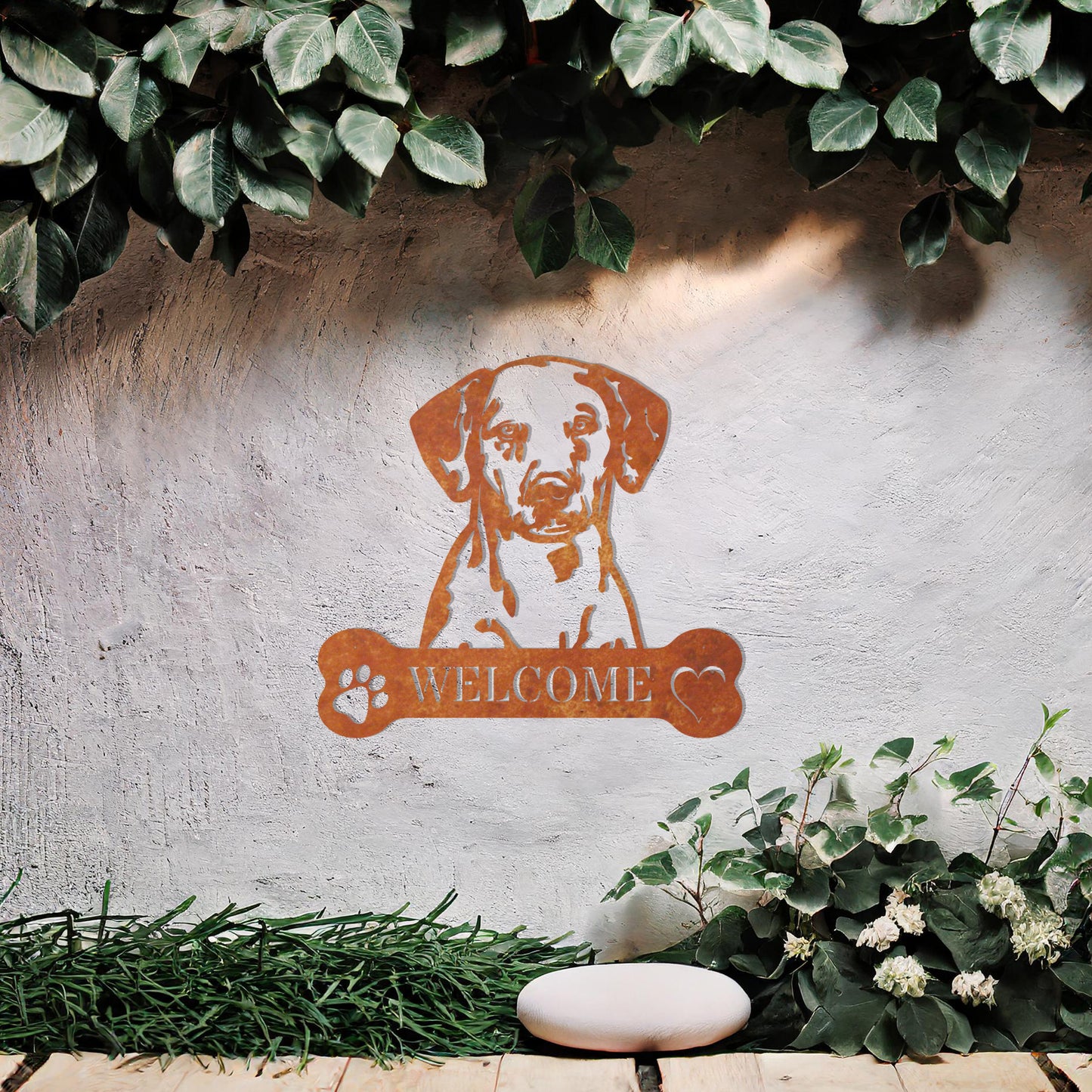 Dalmatian Metal Wall Sign - Dog Welcome Wall Art Gift Decor