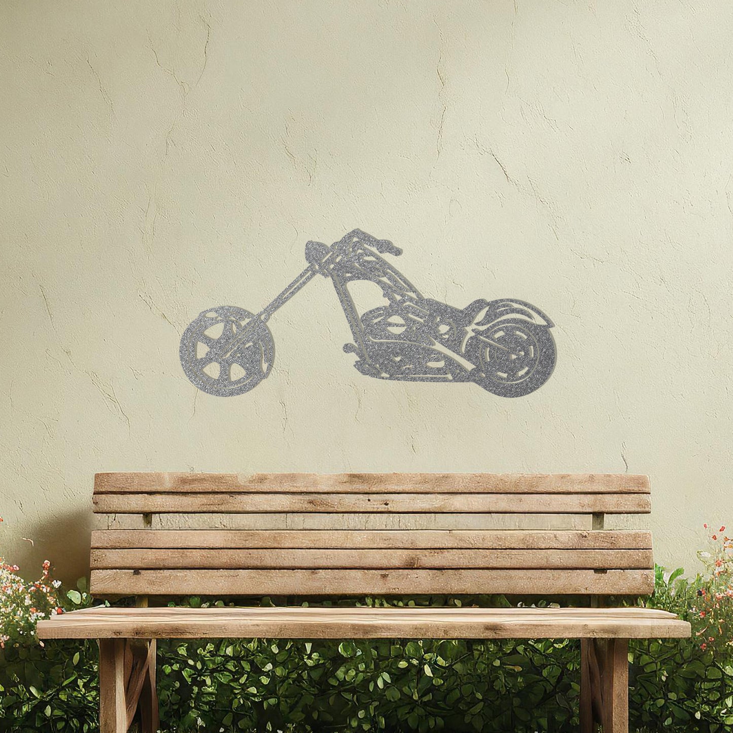 Chopper Motorcycle Metal Wall Art - Ideal Gift for Bikers and Garage Decor