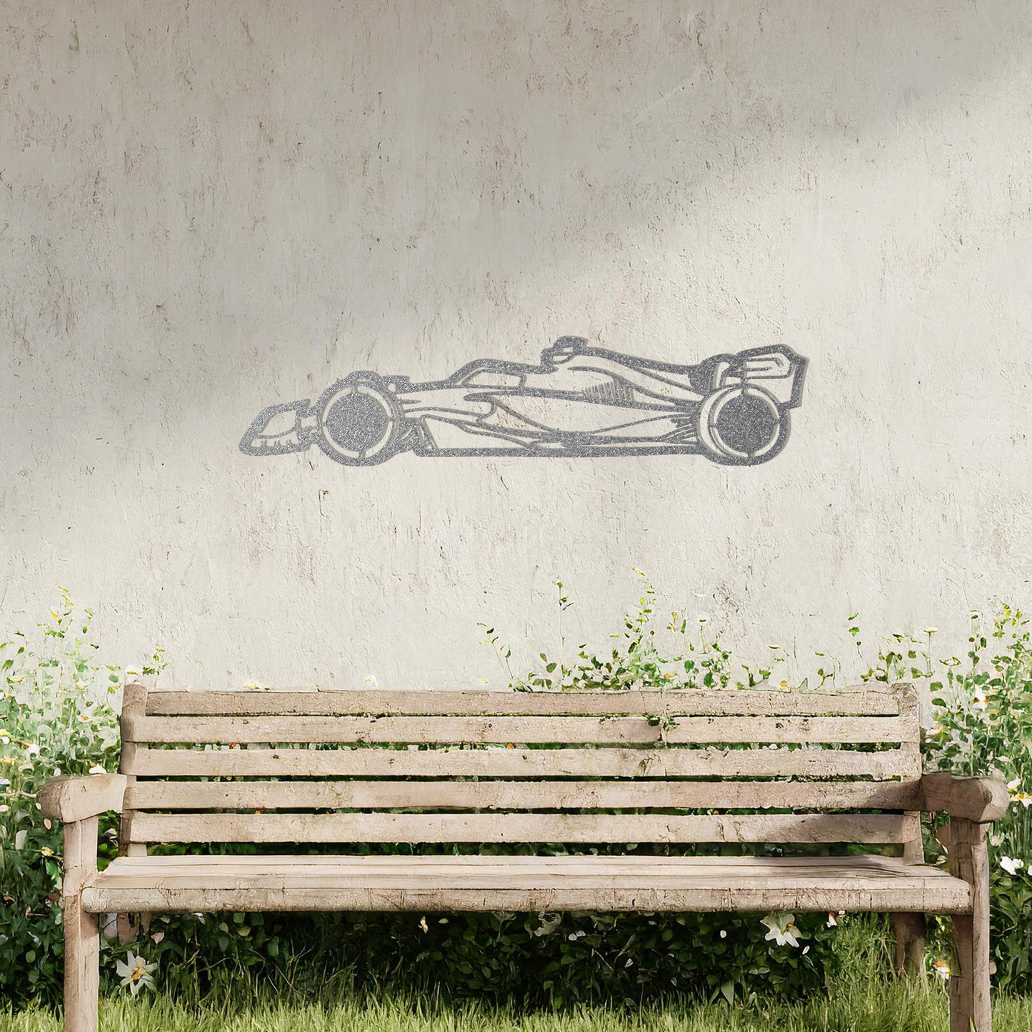 Formula Race Car Metal Wall Art - Dynamic Decor Gift for Motorsport Fan