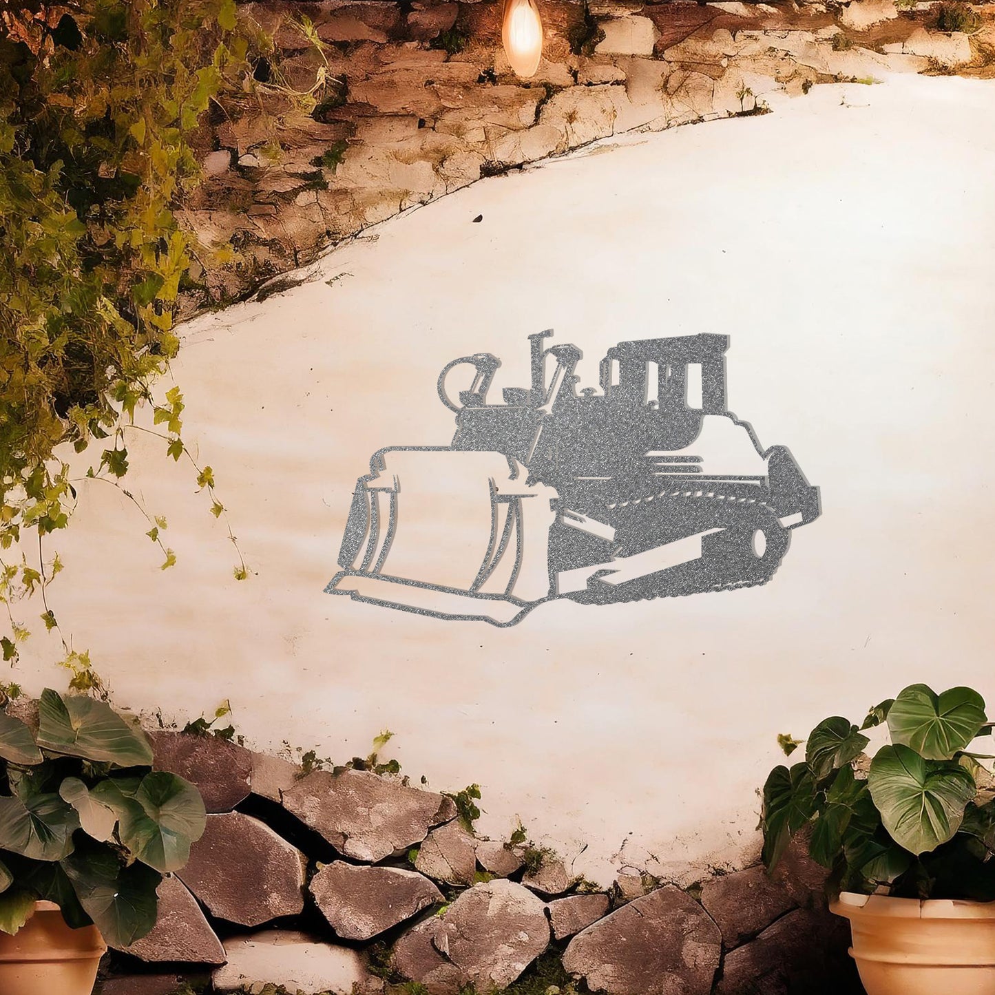 Bulldozer Metal Wall Art - Unique Gift for Construction Enthusiasts