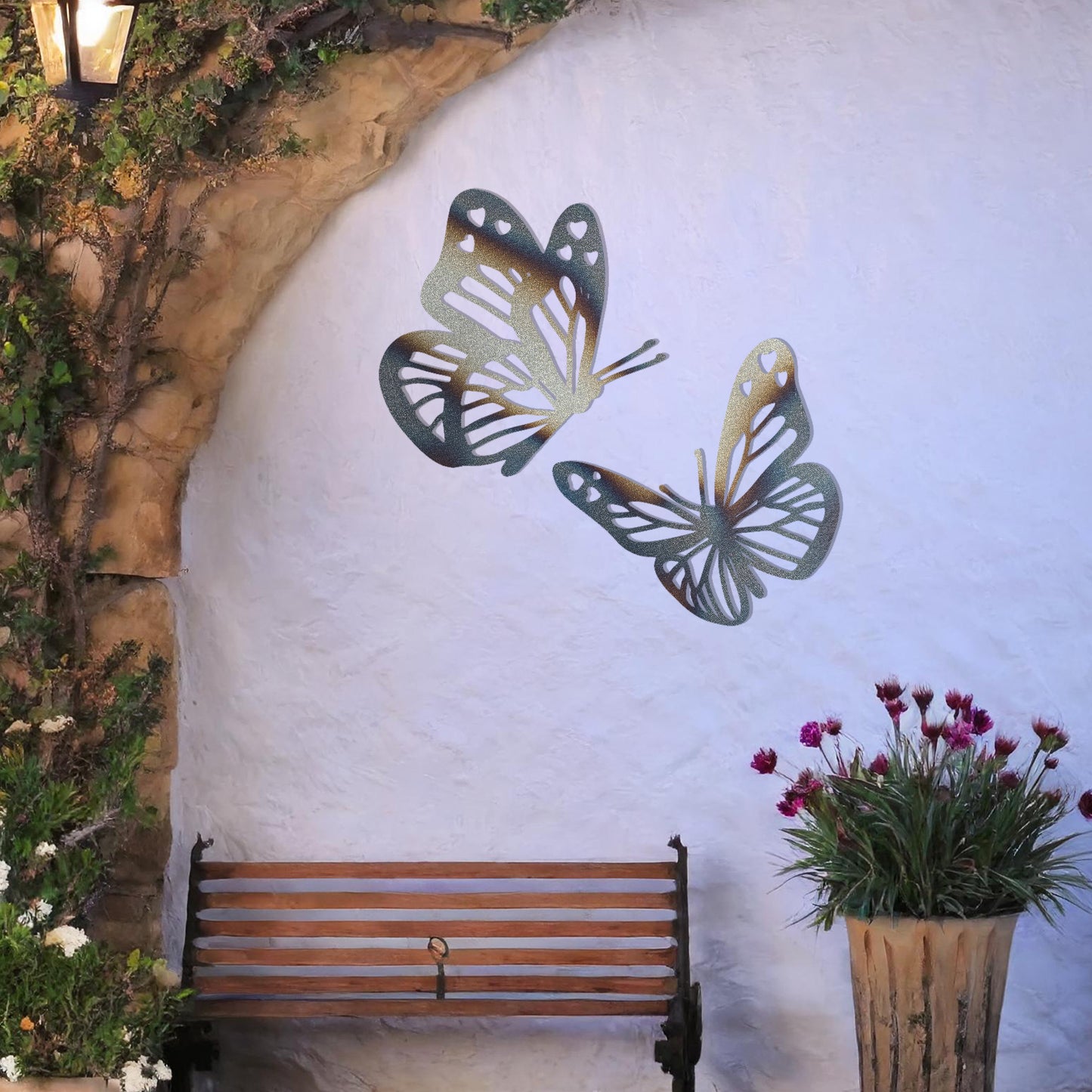 Elegant Metal Butterfly Wall Art - Perfect Outdoor Garden Gift and Decor