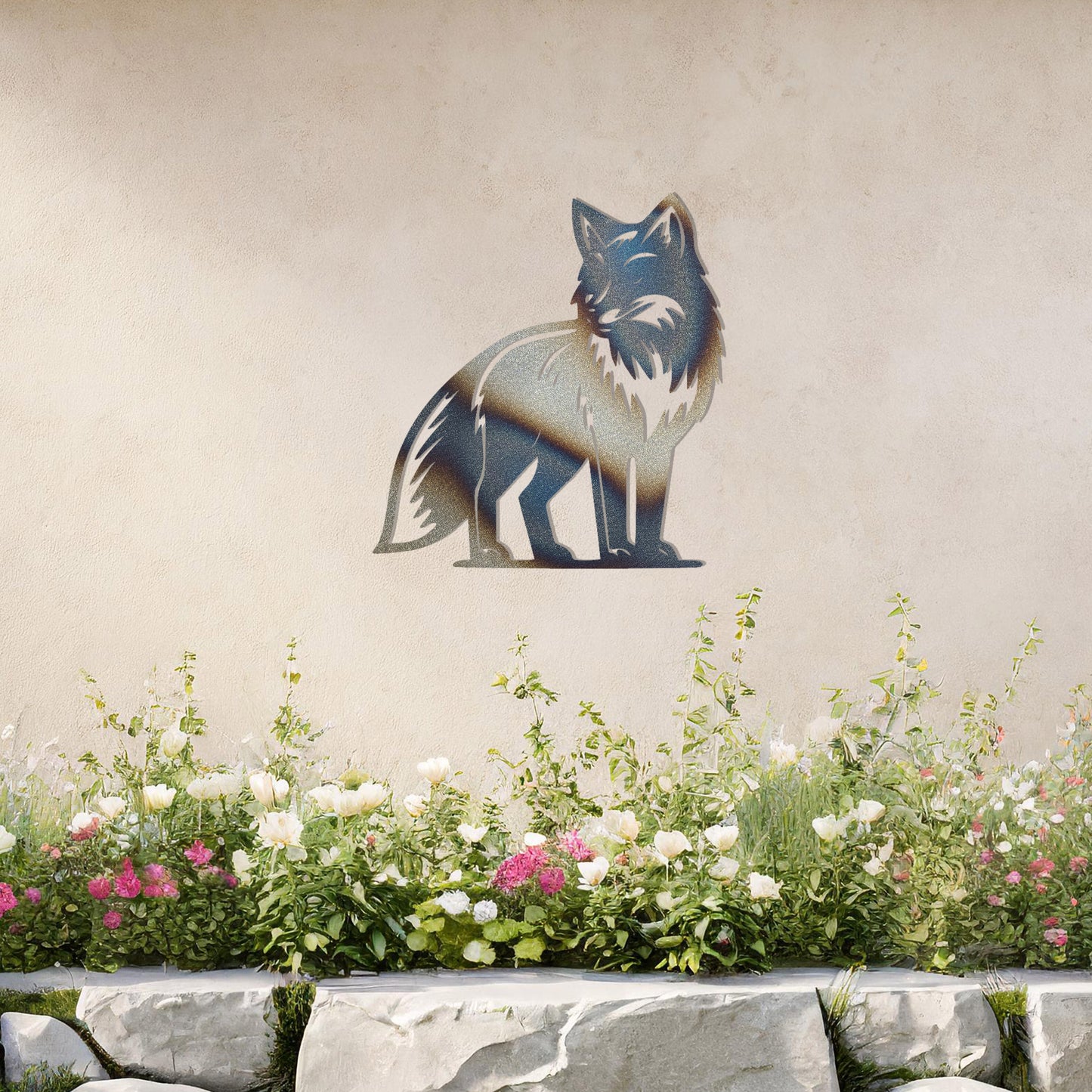 Regal Fox Metal Wall Art - Stunning Gift for Outdoor and Indoor Decor