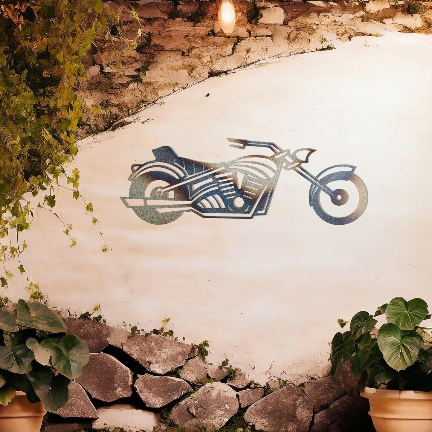 Motorcycle Metal Wall Art - Perfect Gift for Bikers and Garage Decor