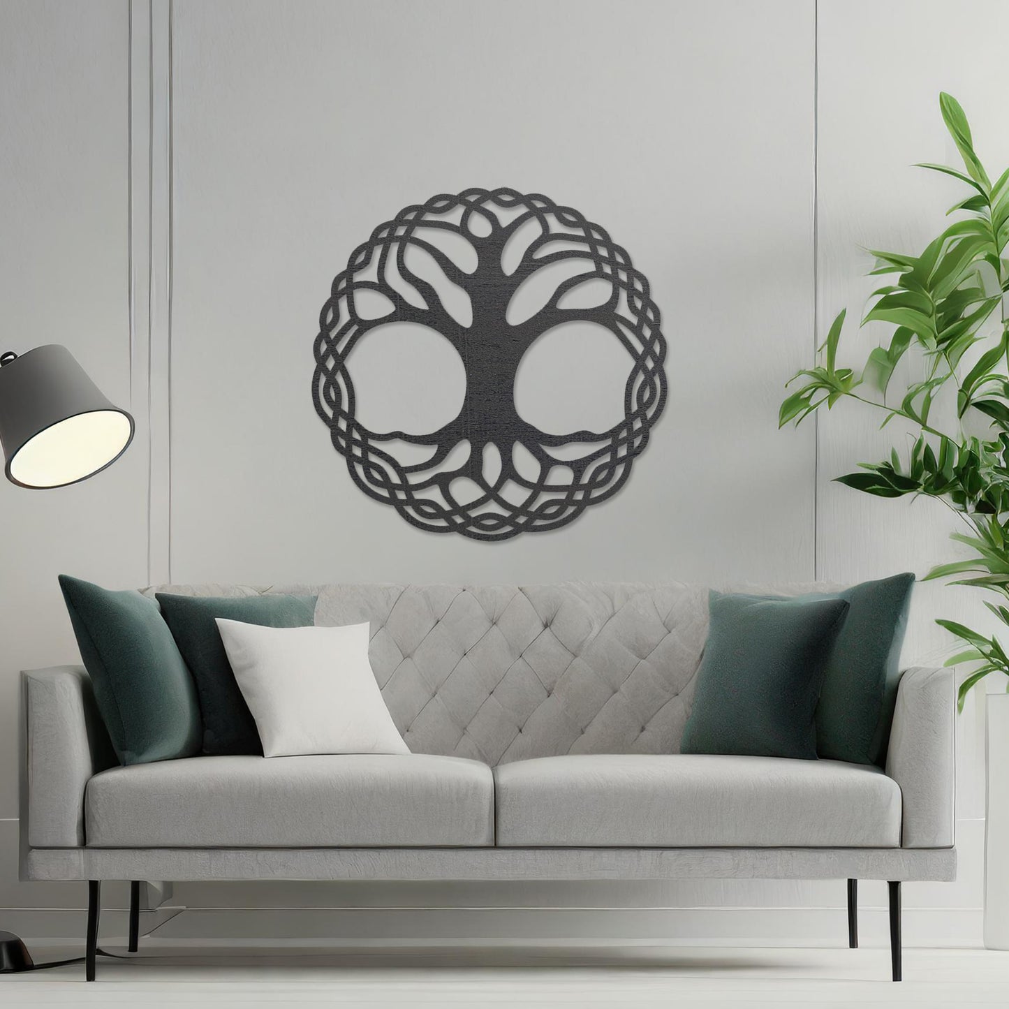 Celtic Tree of Life Wall Art - Elegant Wooden Decor with Timeless Motifs