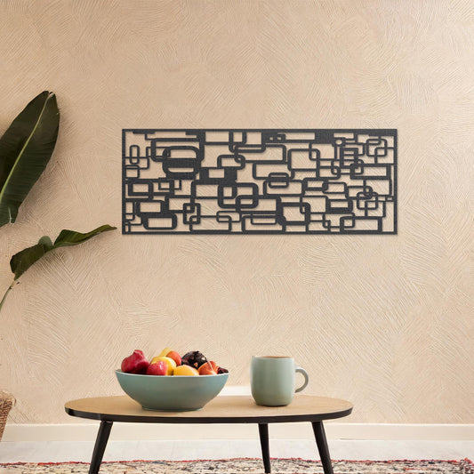 Contemporary Wooden Rectangle Panel Wall Art - Chic Modern Decor for Any Room