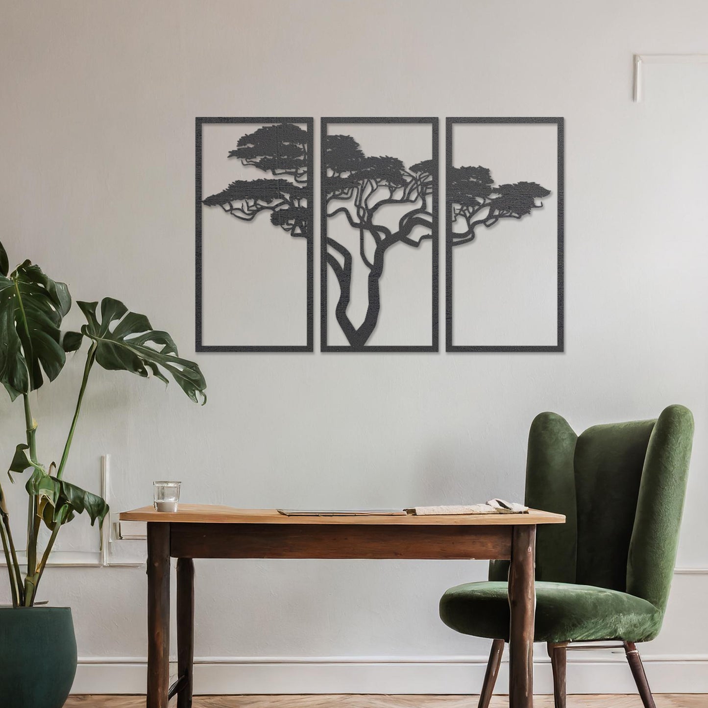 Wooden African Tree Wall Art Modern Home Decoration African Tree Wall Art