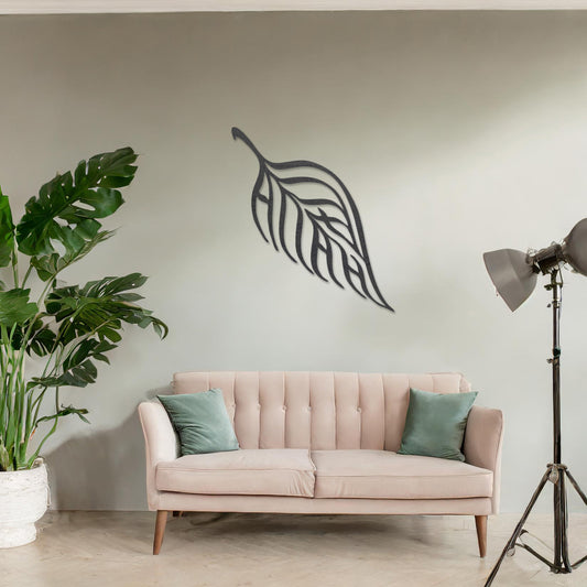 Wooden Tropical Leaf Wall Art Hanging Modern Wall Art Living Room Wall Decor