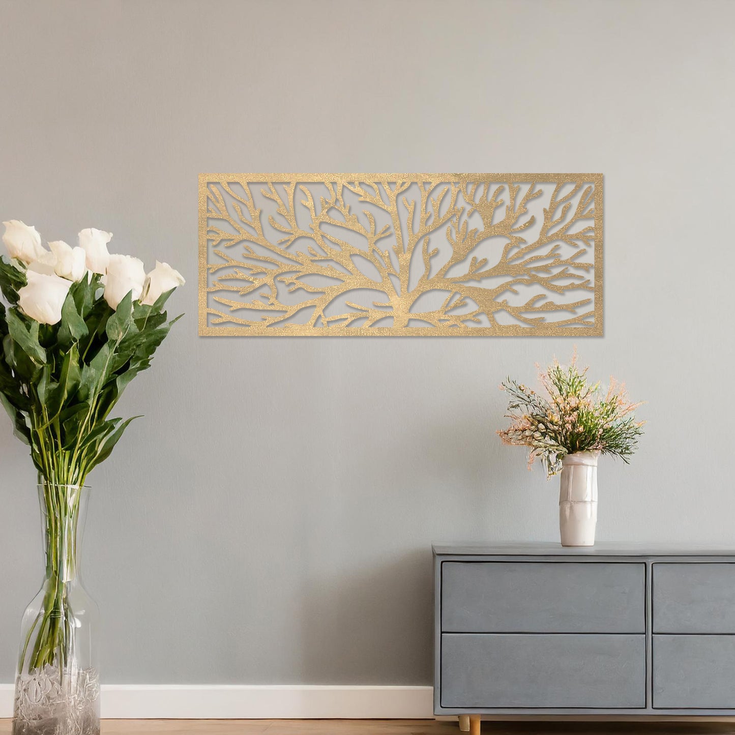 Intricate Tree of Life Wooden Wall Art - Mesmerizing Branch Detail Wall Decor